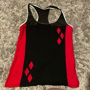 Harley Quinn racer back tank size med